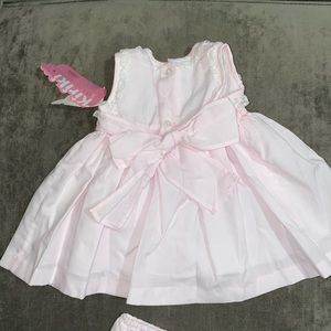 Pink dress with bloomers - size 3 months
